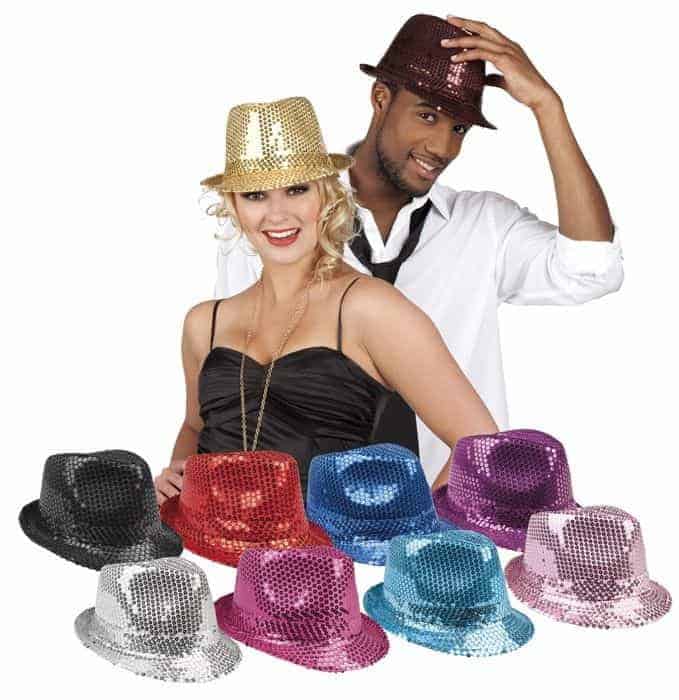 Chapeau disco sequin