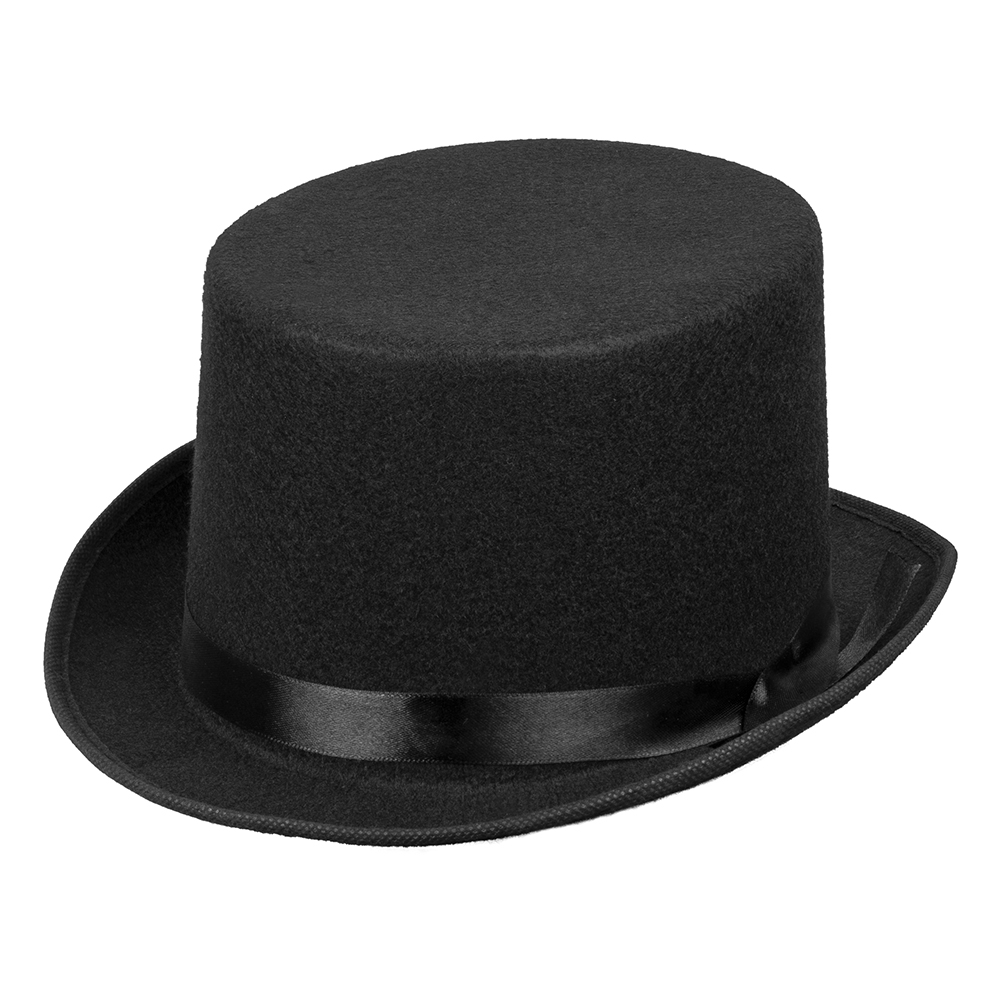 CHAPEAU HAUT DE FORME (Noir en feutrine)