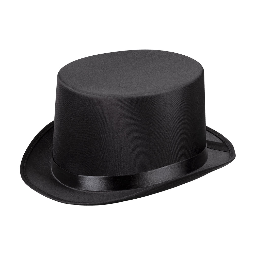 CHAPEAU HAUT DE FORME (Satin noir)