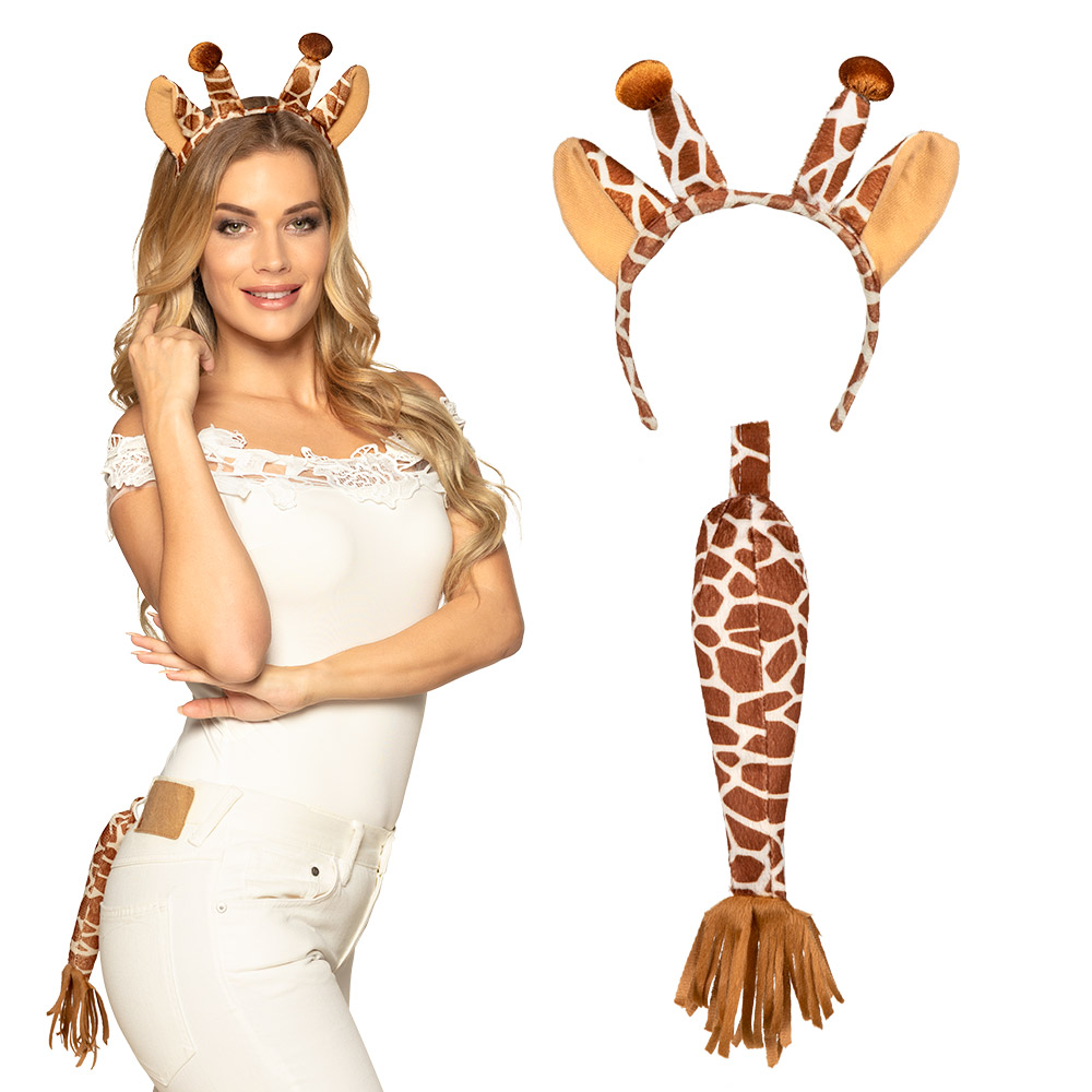 SET DE GIRAFE 2 PIÈCES (Oreilles et queue)