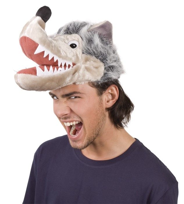 Tête de loup humoristique