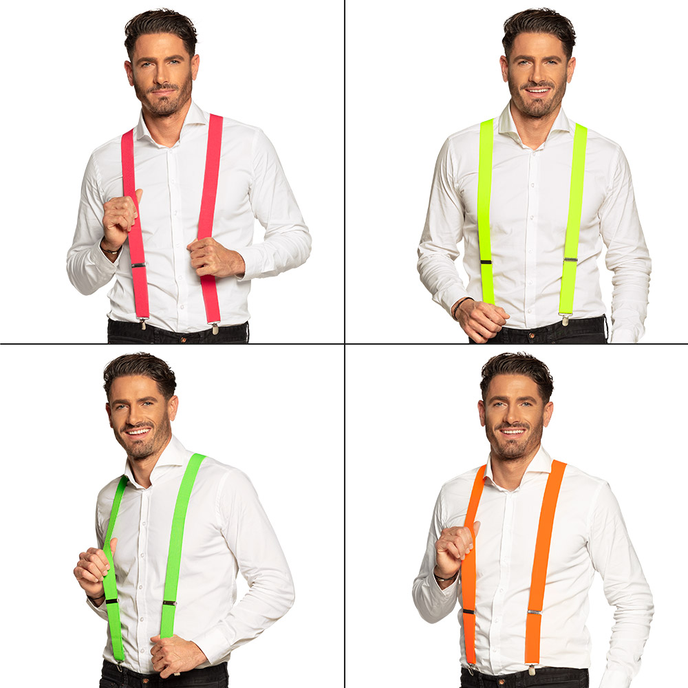 PACK BRETELLES NÉON (Assortiment 4 coloris)