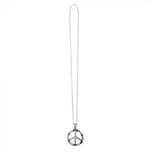 COLLIER PEACE AND LOVE (Thème Hippies - Seventies) – Image 1