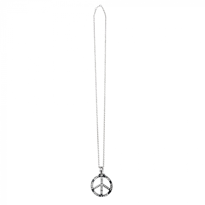 COLLIER PEACE AND LOVE (Thème Hippies - Seventies)