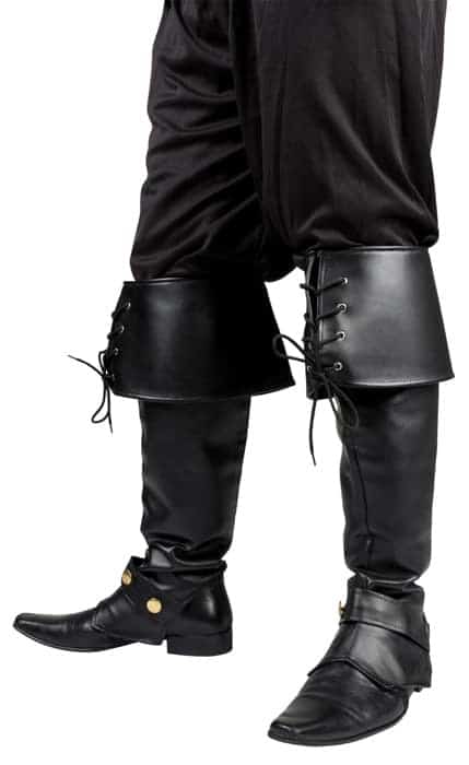 Couvre botte noir à lacets