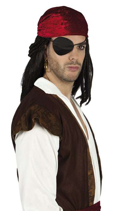 Cache oeil noir pirate