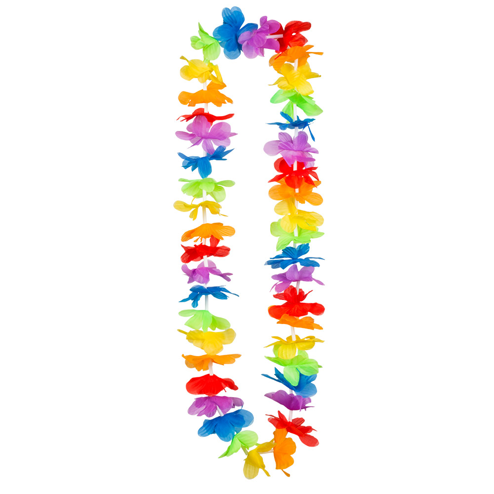 COLLIER DE FLEURS HAWAI (Collier Arc en ciel)