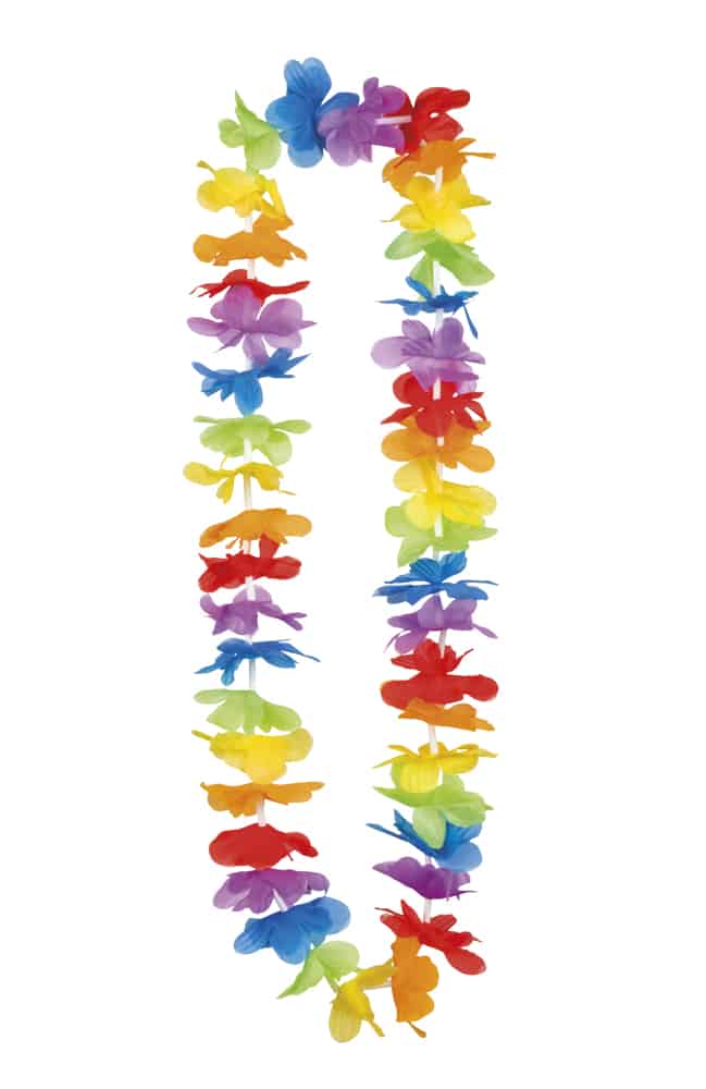 COLLIER DE FLEURS HAWAI (Collier Arc en ciel)