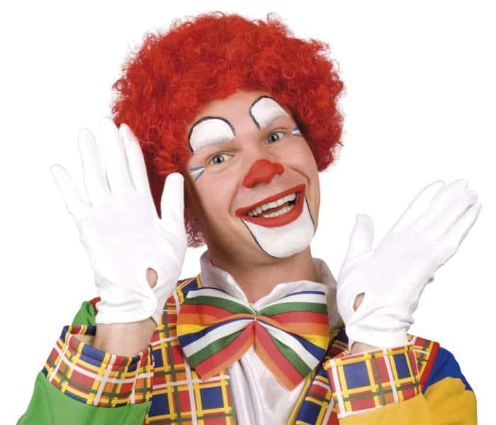 Perruque de clown rouge