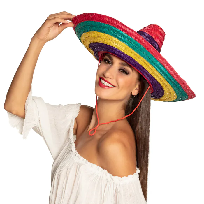 CHAPEAU MEXICAIN (Multicolore - 49 cm)