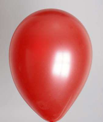 Ballons rouges metallisés