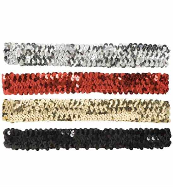 BANDEAU A PAILLETTES (Bandeau tête - 4 coloris)