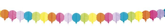 GUIRLANDE BALLONS (Guirlande papier - 4 mètres)