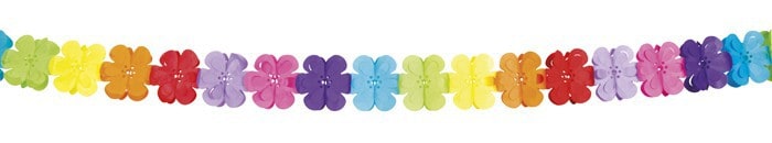 GUIRLANDE DE FLEURS (Guirlande papier - 4 mètres)