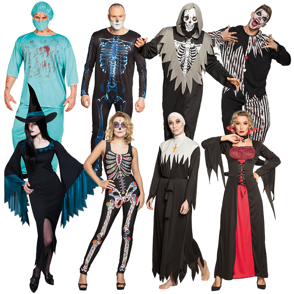 DÉGUISEMENTS HALLOWEEN (PACK MIXTE ADULTES) Assortiment 8 modèles