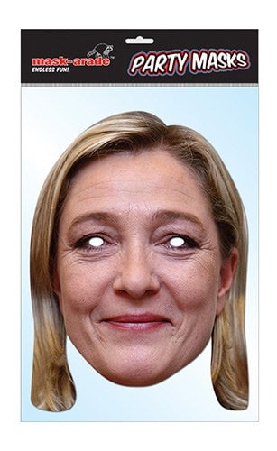masque carton souple marine lepen politique