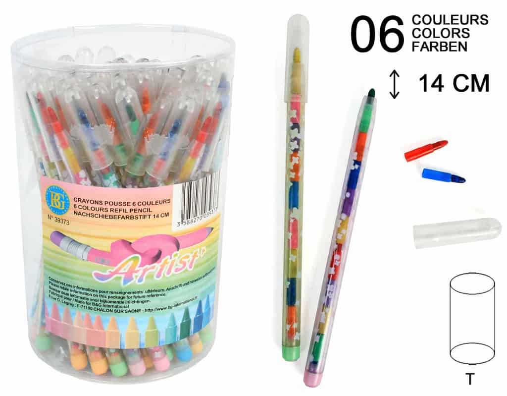 72 Crayons pousse mine