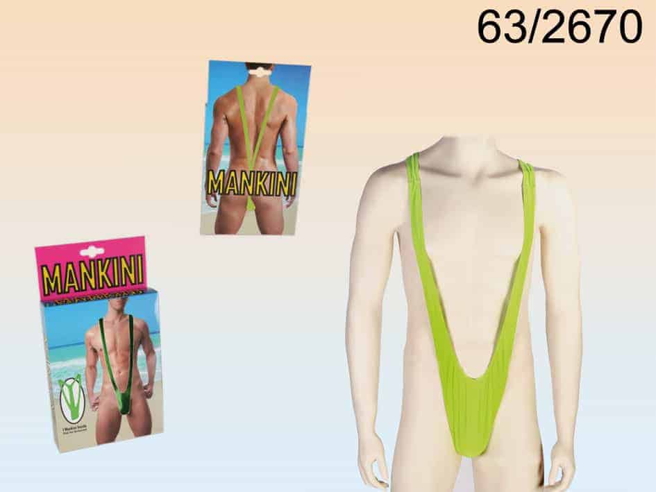 Mankini vert pour homme
