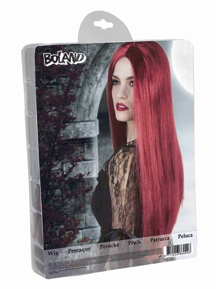 PERRUQUE DE MORTICIA (Perruque longue - Acajou)