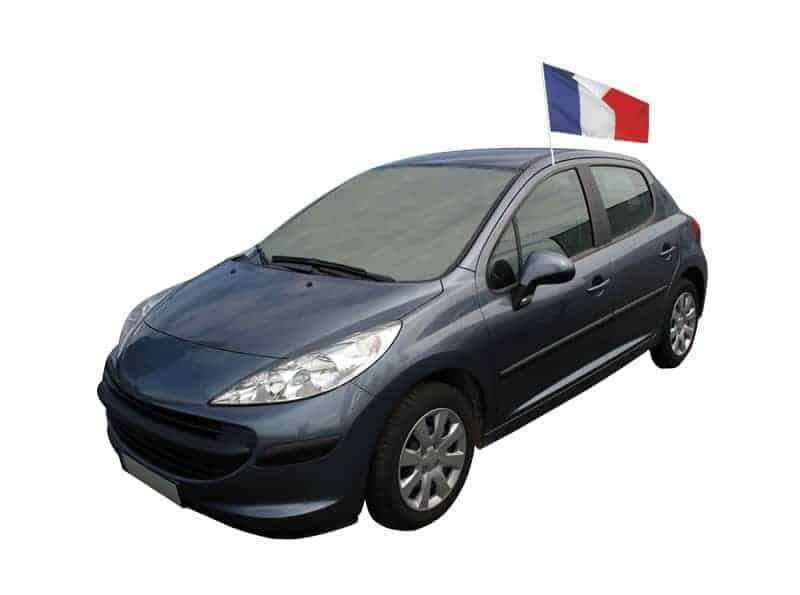Drapeau national de voiture
