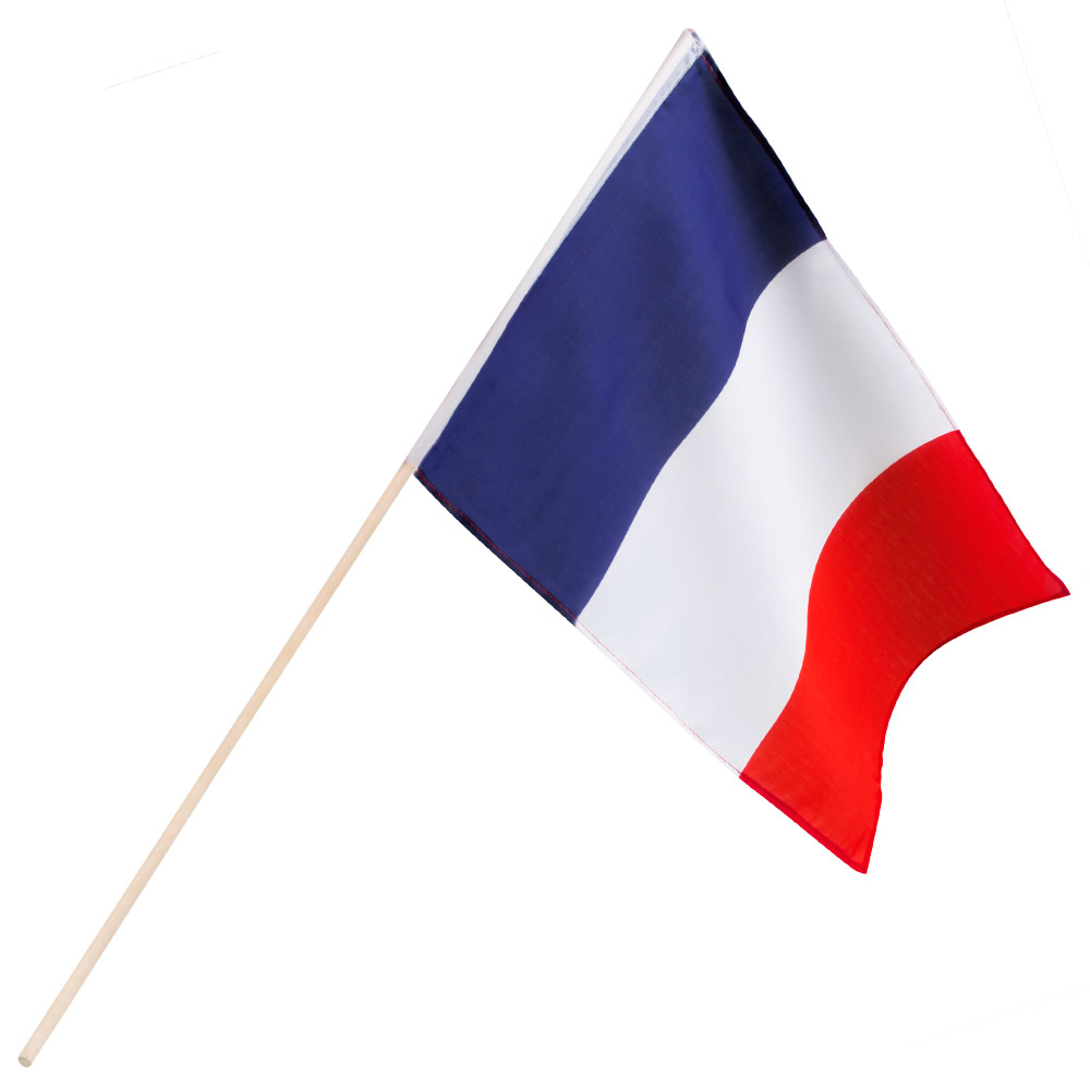 DRAPEAU FRANCE FANION (Supporter France BBR) Taille 30 x 40 cm