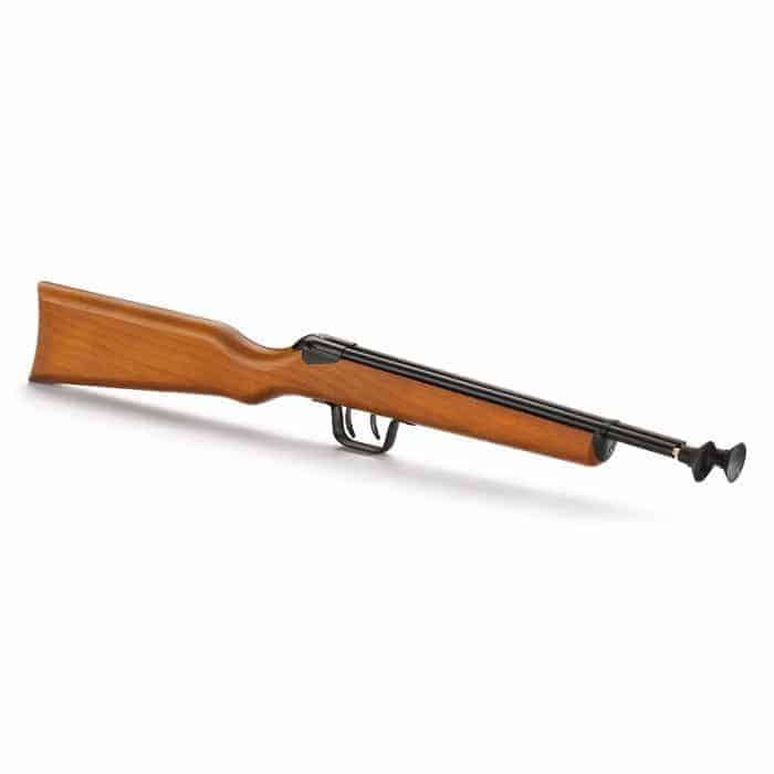 FUSIL EN BOIS AVEC CIBLE (Taille 57 cm + 4 fléchettes)