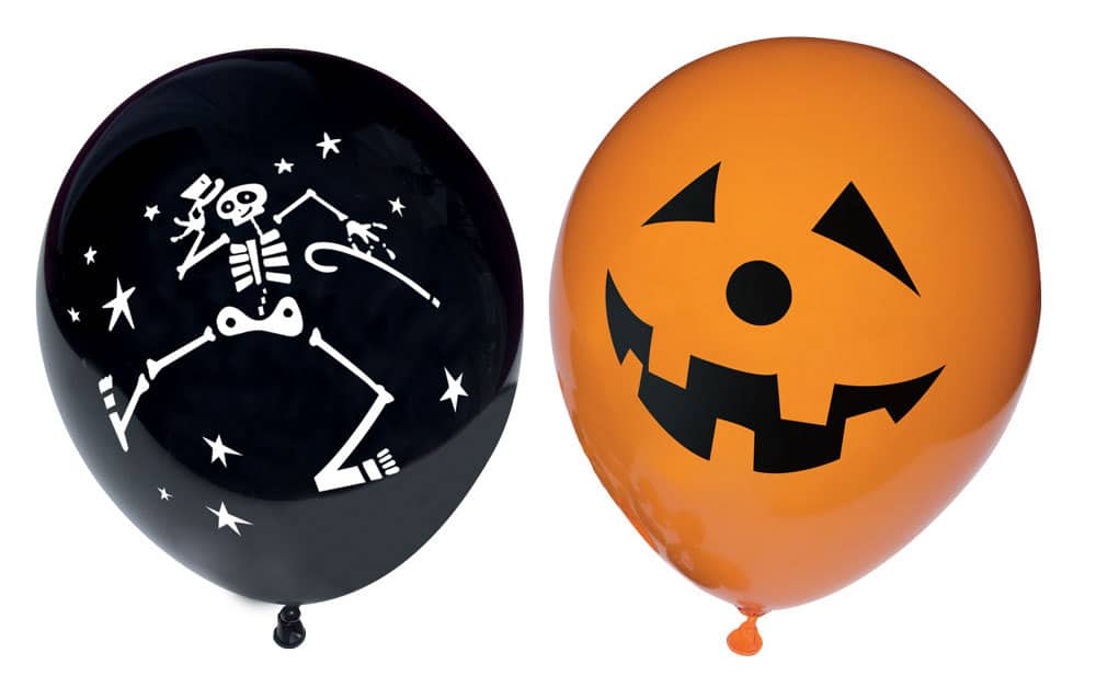 BALLONS HALLOWEEN (Sachet 10 ballons assortis)