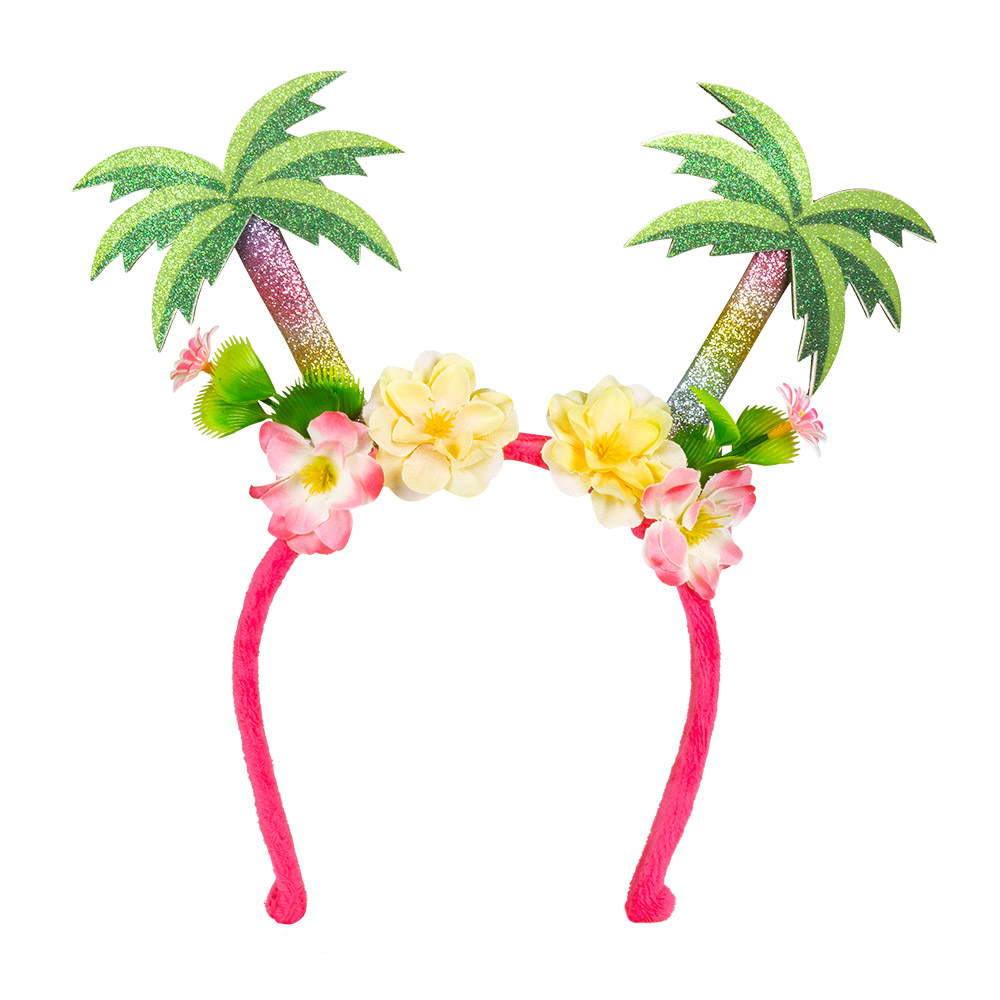 SERRE TÊTE HAWAÏEN (Palmiers + fleurs)