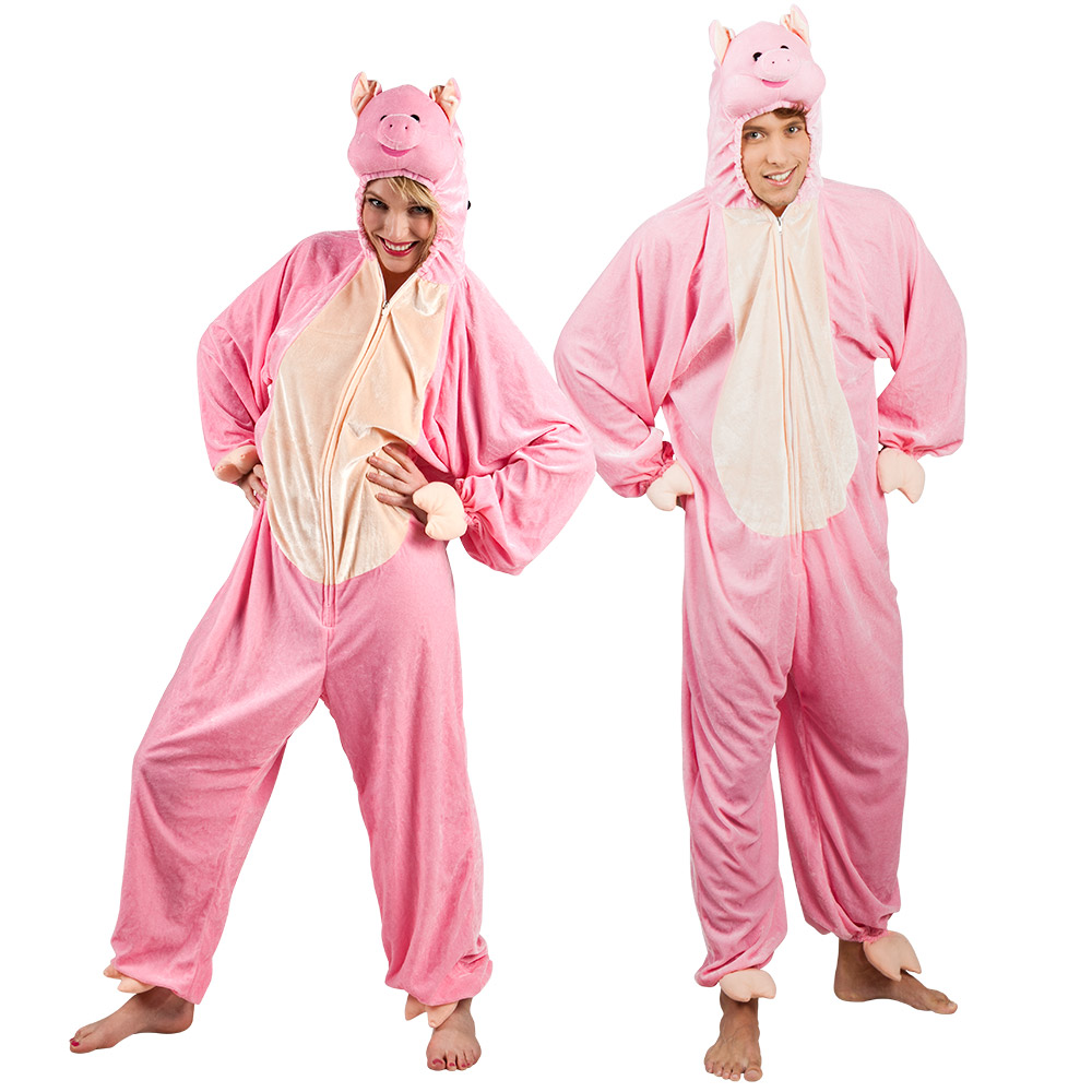 DÉGUISEMENT DE COCHON (Kigurumi pyjama peluche) Taille adulte XL- 180 cm