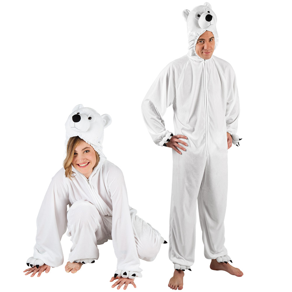 DÉGUISEMENT OURS BLANC (Kigurumi pyjama peluche) Taille adulte - 180 cm