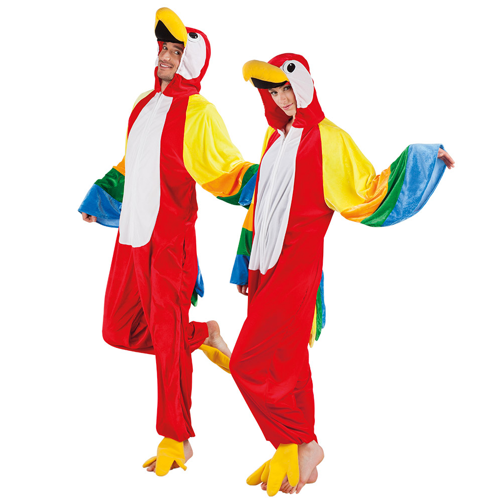 DÉGUISEMENT PERROQUET (Kigurumi pyjama peluche) Taille adulte XL - 180 cm