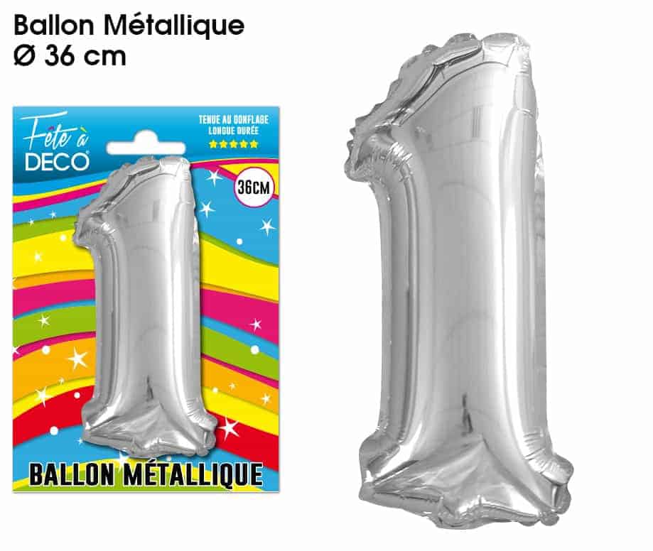 Ballon chiffre aluminium