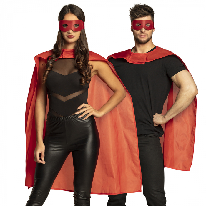KIT DE SUPER HÉROS MIXTE (Cape + masque - 4 coloris)