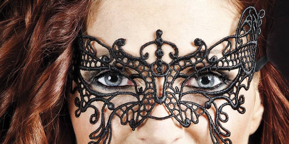 LOUP DENTELLE NOIRE (Masque en dentelle) Assortiment 6 modèles
