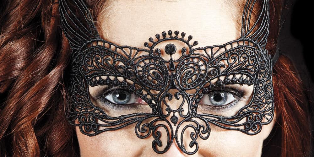 LOUP DENTELLE NOIRE (Masque en dentelle) Assortiment 6 modèles