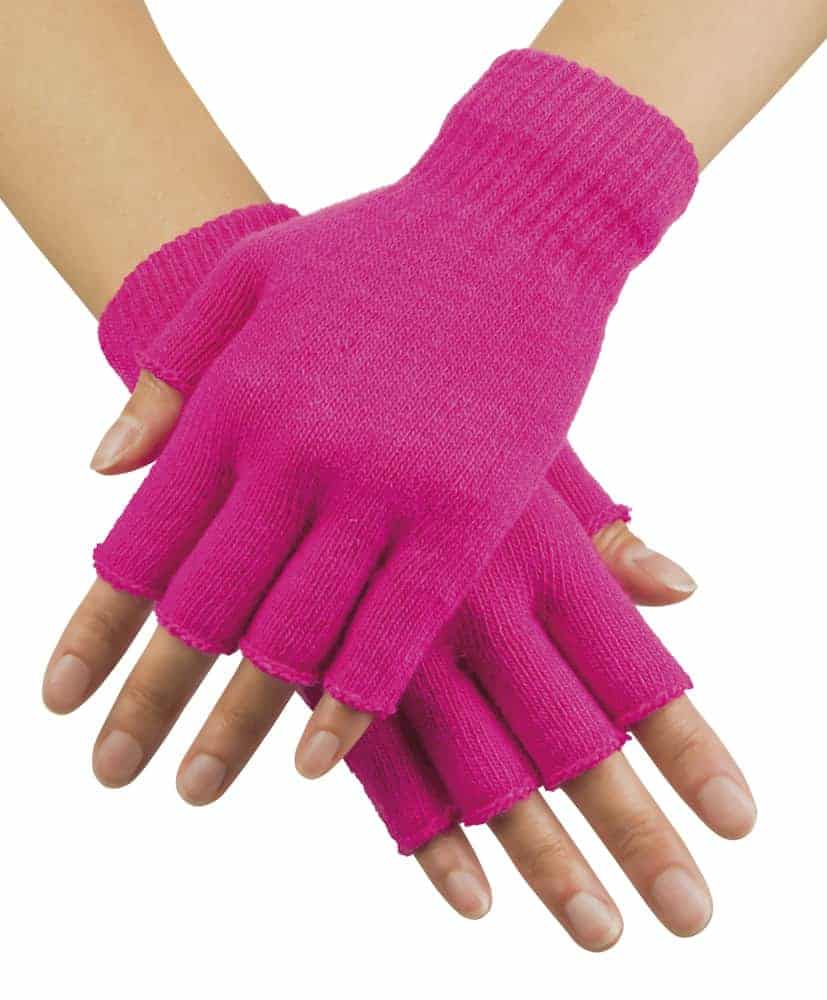 Gants courts roses