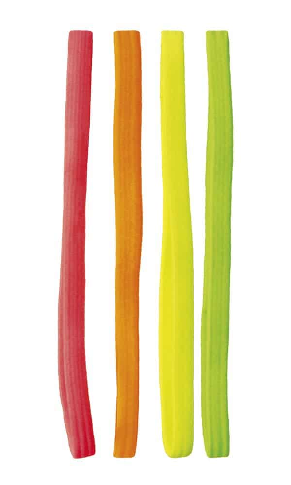 BANDEAU NÉON ÉLASTIQUE (Set 4 bandeaux - 4 coloris) Hippie - Seventies