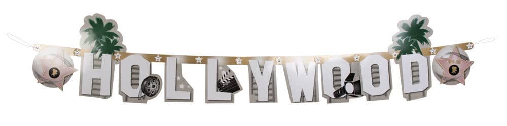 GUIRLANDE - HOLLYWOOD (Dimension 135 centimètres) Lettres Hollywood
