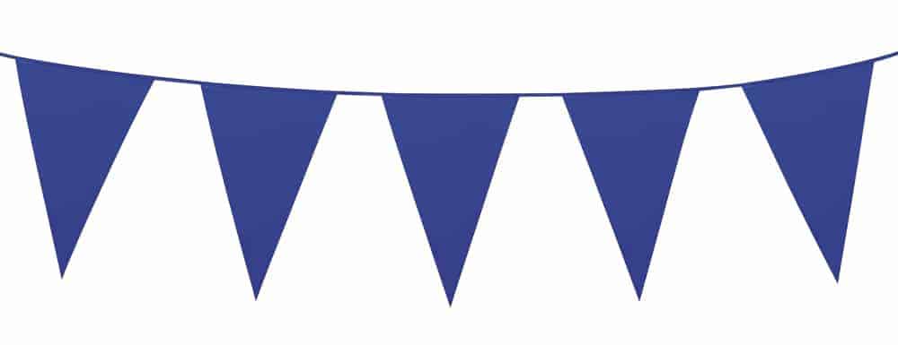 GUIRLANDE 20 FANIONS (Taille 10 m - 8 coloris)