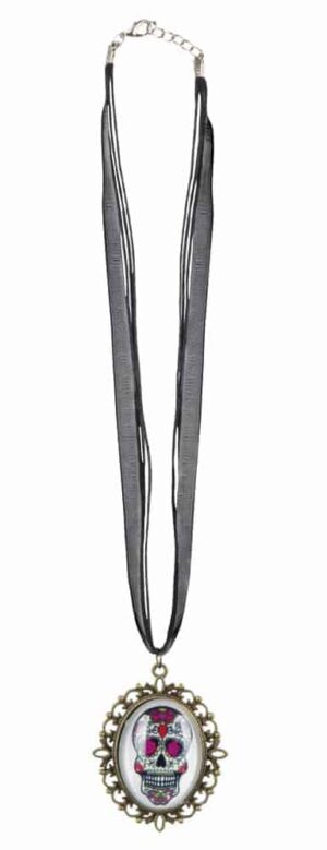 COLLIER - FÊTE DES MORTS (Collier tête de mort) – Image 2