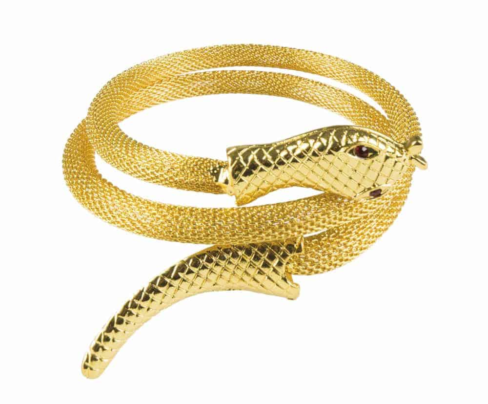BRACELET SERPENT DORÉ (Bracelet couleur or)