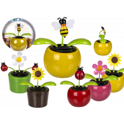 FLEUR SOLAIRE ANIMÉE (Figurine solaire animée) Décoration - Energie solaire