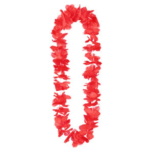 COLLIER DE FLEURS HAWAI (Collier Hawaïen - Rouge) – Image 2