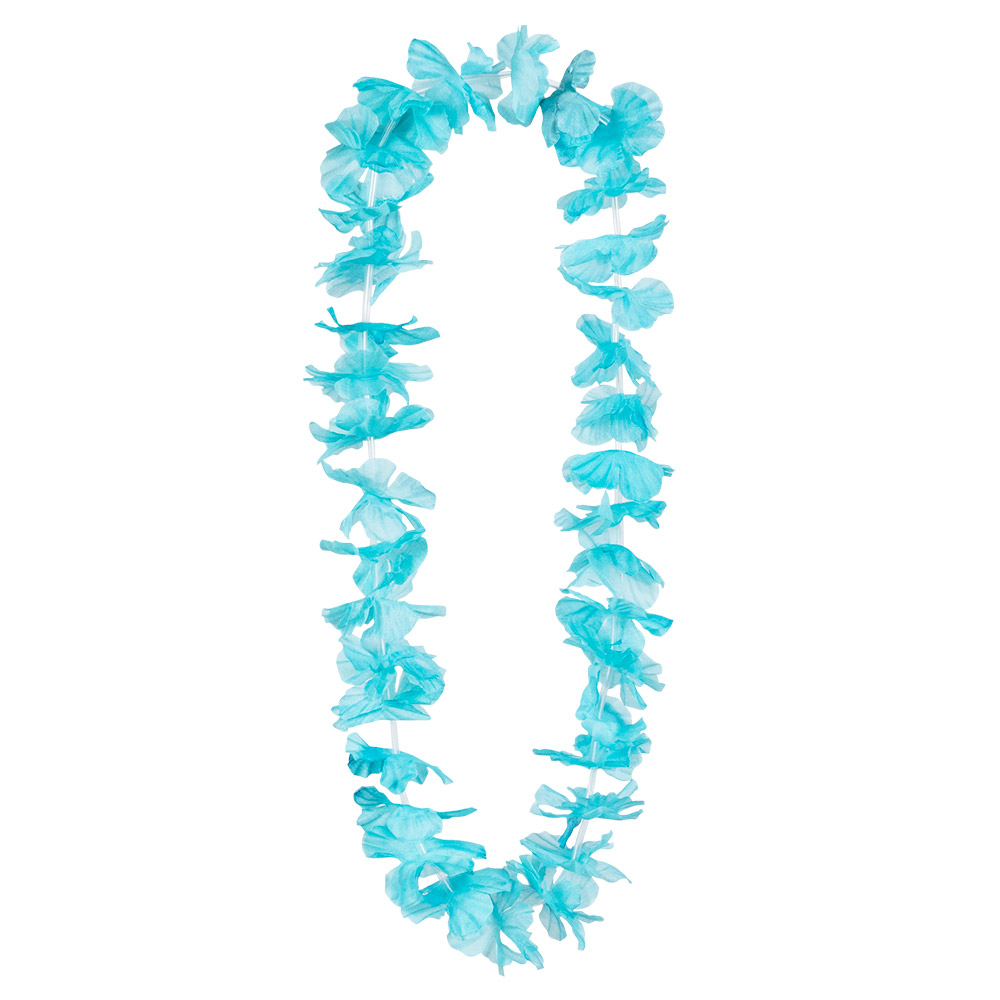 COLLIER DE FLEURS HAWAI (Collier Hawaïen - Bleu)