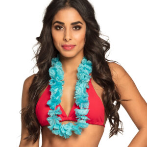 COLLIER DE FLEURS HAWAI (Collier Hawaïen - Bleu) – Image 1