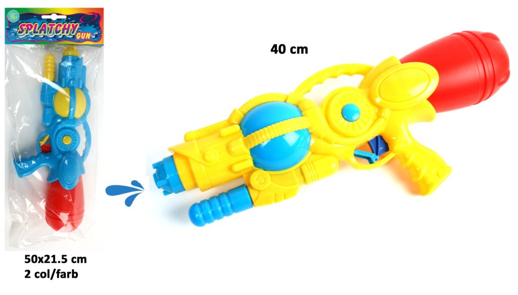 PISTOLET A EAU A RÉSERVOIR (Taille 40 cm - 2 Coloris)