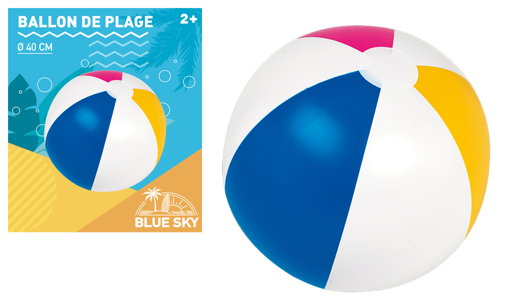 BALLON TRANCHE 40 CM (Ballon de plage)