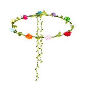COURONNE AVEC FLEURS (Serre tête - Fleurs assorties) – Image 1
