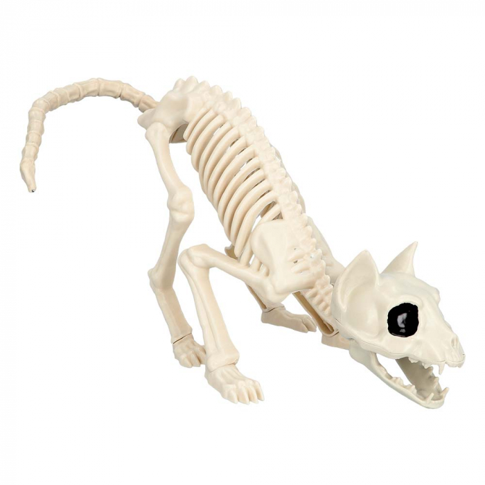 CHAT SQUELETTE  (Décoration - 51 cm)