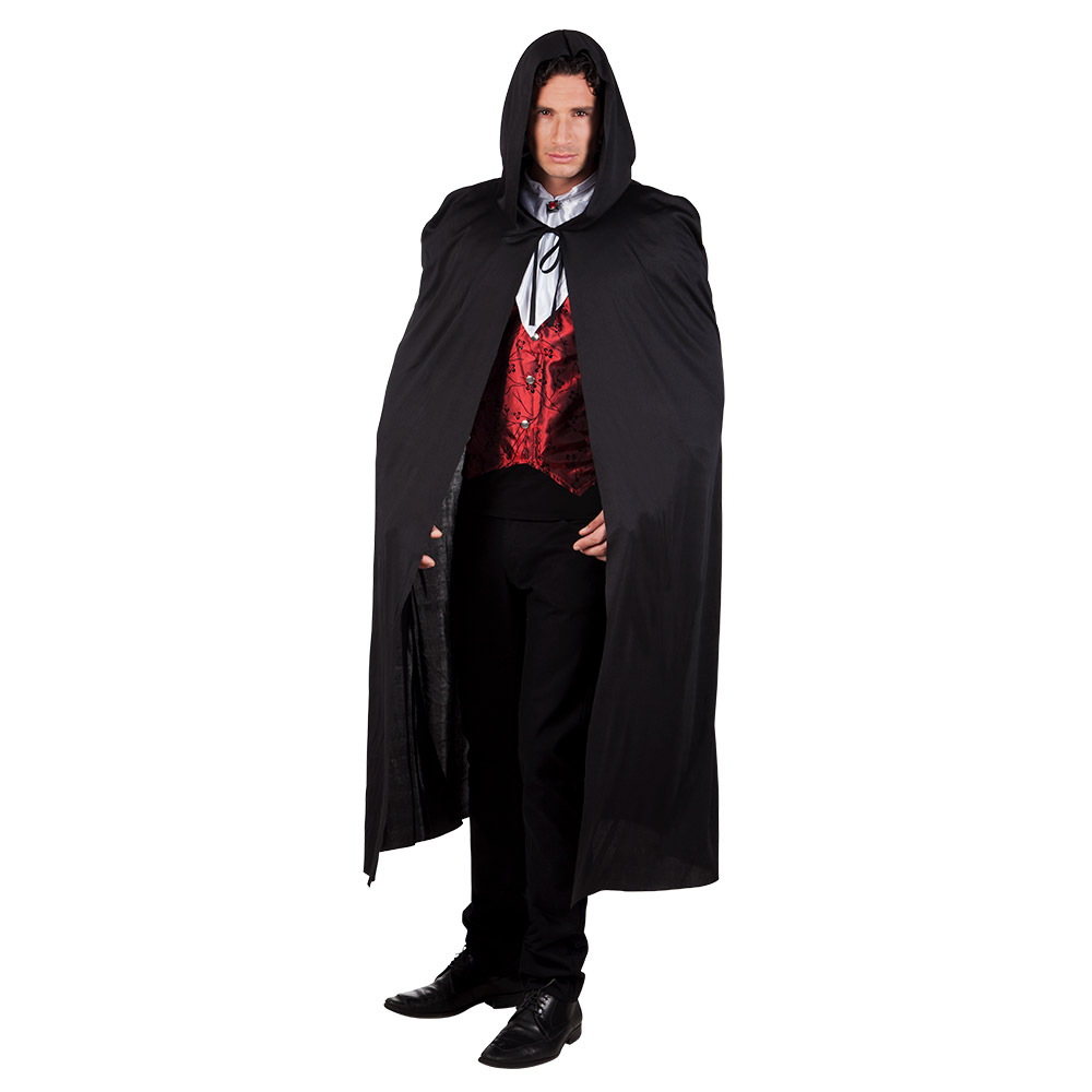 CAPE NOIRE DE VAMPIRE (Taille 180 cm)
